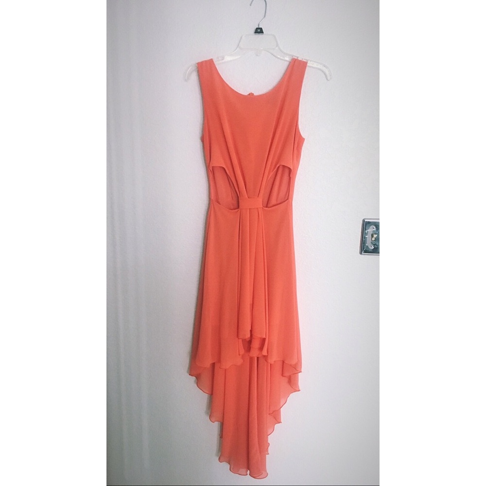 Peach Chiffon Dress